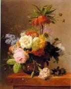 unknow artist, Floral, beautiful classical still life of flowers.110